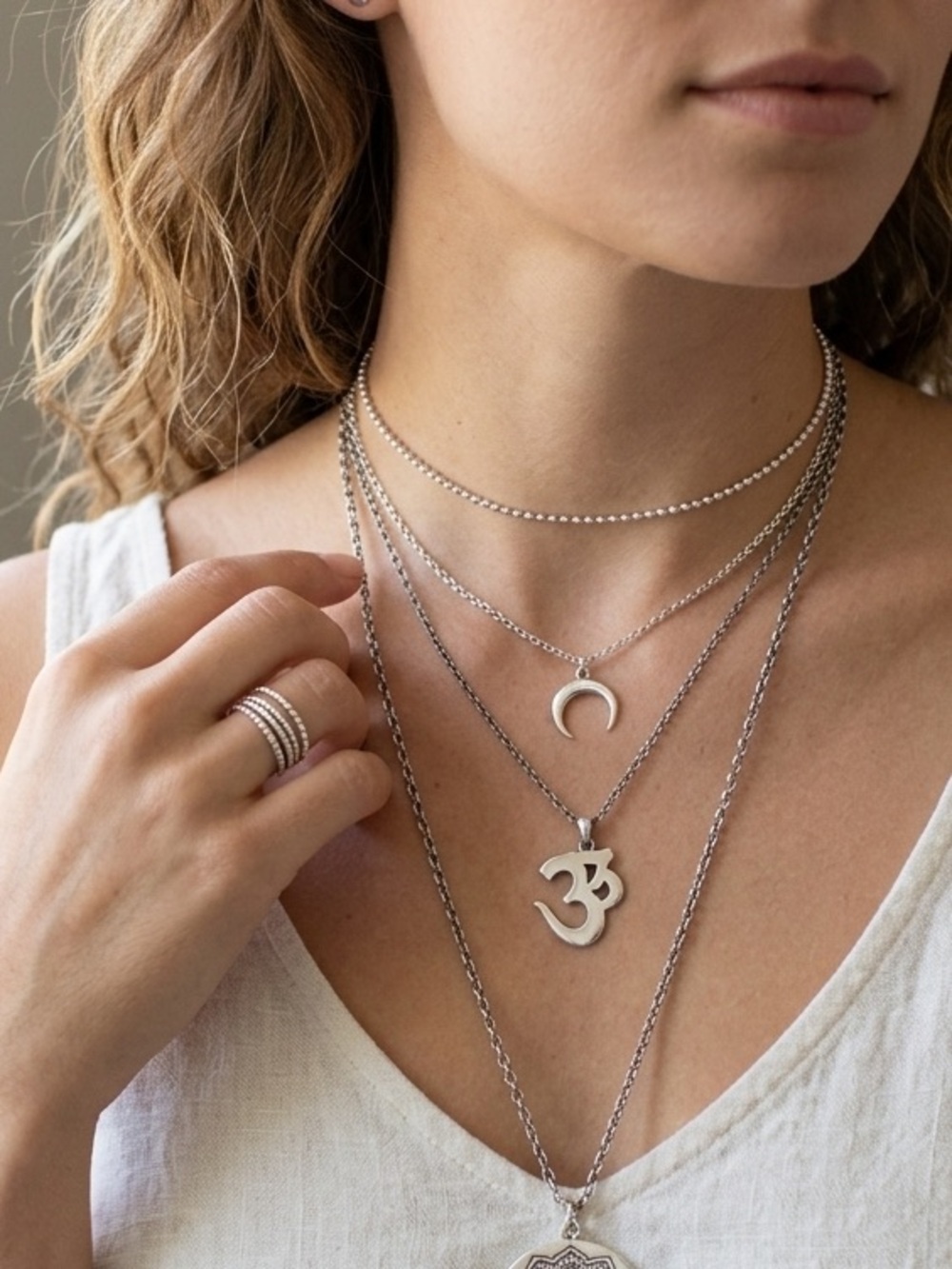 🕉 Om Sterling Necklace